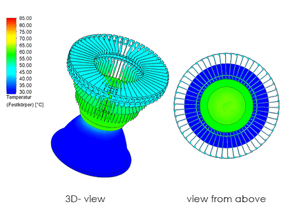 Simulation soldered web